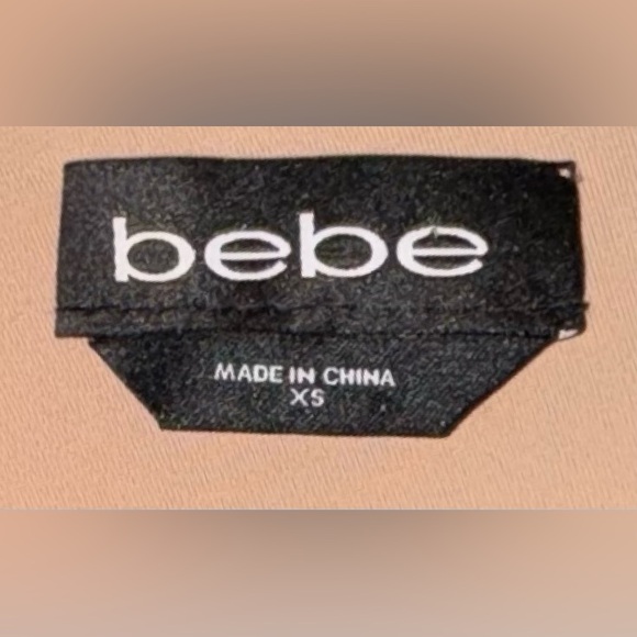 bebe Maxi Criss Cross Cut-Out Bodycon Dress x-small NUDE - Picture 2 of 3